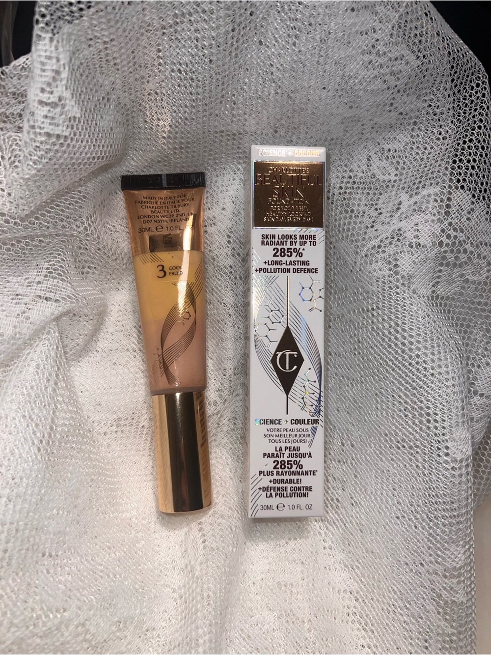 BNIB Charlotte Tilbury Beautiful Skin Foundation - Shade 3 Cool